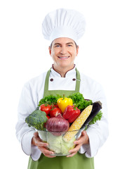 Chef. Isoalted over white background.