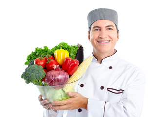 Chef. Isoalted over white background.