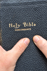 Holding Bible