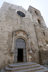 Fototapeta na wymiar Acerenza (Potenza, Basilicata, Włochy): fasada katedry