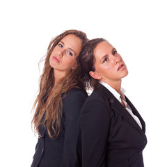 Two Tired Women at Work