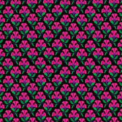 floral wall-paper pattern