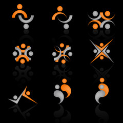 Team symbols for design, emblem.