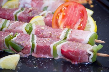 Brochettes à la plancha.