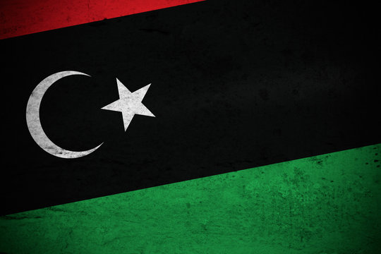 Bandera de la rebeli&oacute;n de Libia