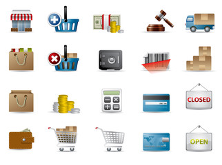 Shopping and e-commerce icons