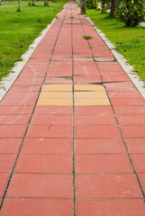 Brick walkway