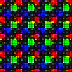 Bright abstract technical background with square texture