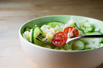 Pasta Salad in Bowl