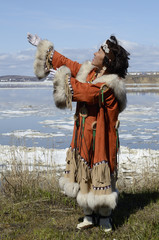 Dancing Chukchi woman