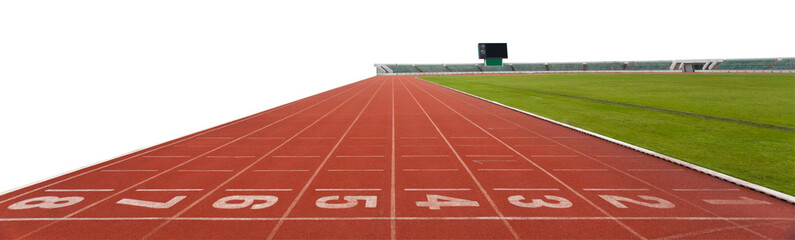 isolated running track numbers