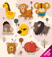 cartoon animal Stickers icons