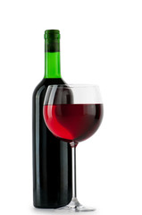 Wine concept with gradient background