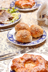 buns with sesame seeds
