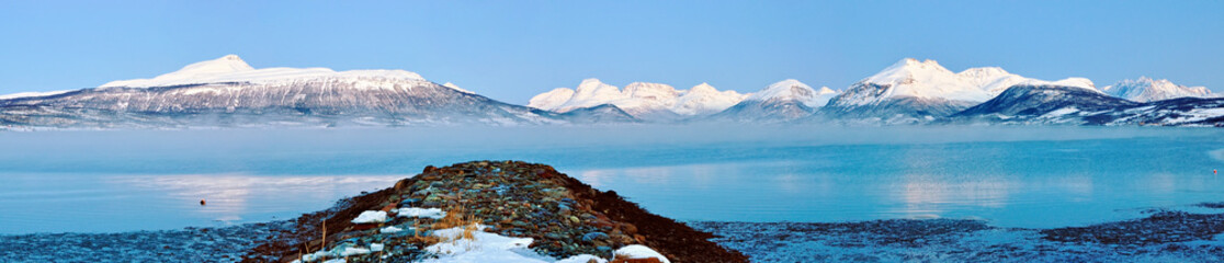 Winter's Tale. Panorama. Norway.