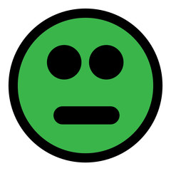 Oui, doute, perplexité, hésitation, smiley, visage