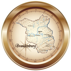 Brandenburg Kompass bronze in SVG
