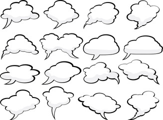 Speech clouds.