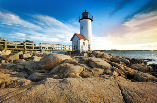 Annisquam lighthouse in Massachusetts