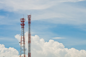 Obraz premium satellite pole