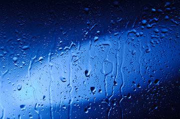 Wet Blue Glass
