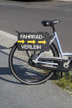 Fahrradverleih Wegweiser