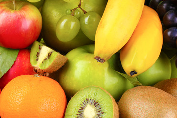 Ripe juicy fruit, background