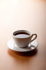 Tea on the wooden table