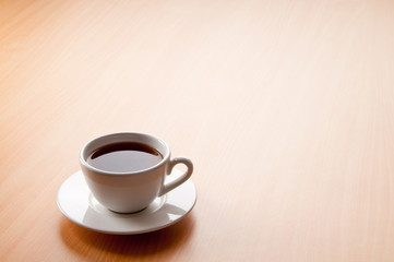 Tea on the wooden table