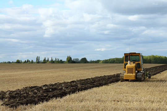 Ploughing finished for the day
