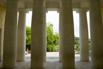 Фрагмент конного двора в усадьбе Кузьминки