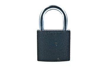 Padlock on white background.