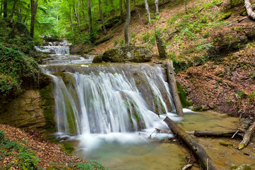 Cascade of mountain river
