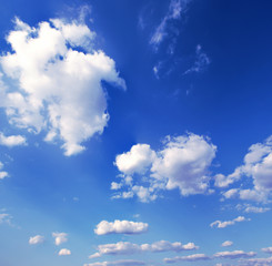 blue sky with white clouds