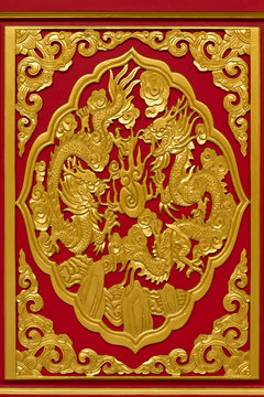 Chinese dragon image in chinese temple Thailand