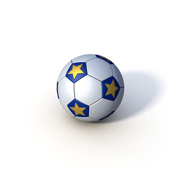 Fußball Soccer Europa freigestellt Schatten