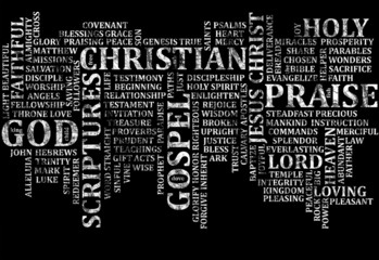 Christian Word Collage