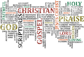 Christian Word COllage - 35009506