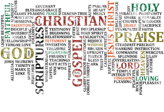 Christian Word COllage