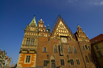 Fototapeta premium Rathaus - Breslau - Polen