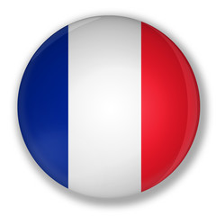 Badge with flag of france