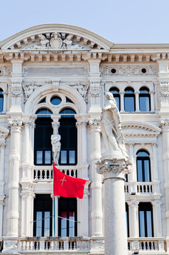 View of Carlo V monument in Trieste