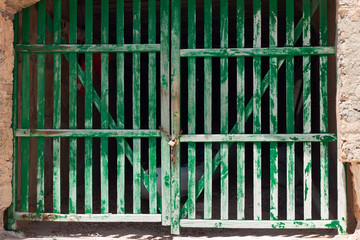 Old barred door