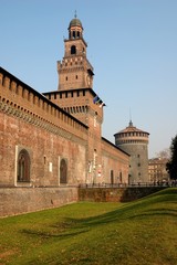 Fototapeta na wymiar Castello Sforzesco - Milano