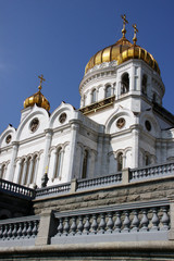Fototapeta na wymiar Храм Христа Спасителя (Москва).