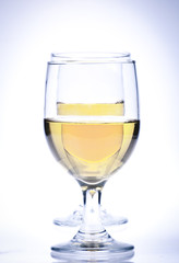 Two White Wine Glasses