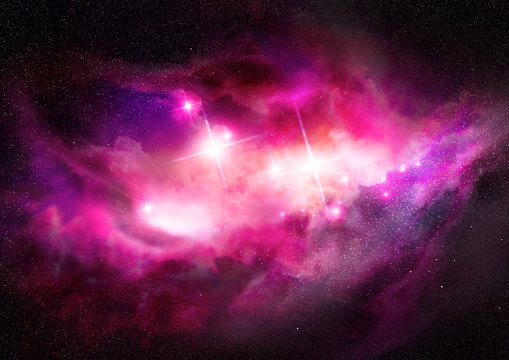 Fototapeta Space Nebula - Interstellar Cloud