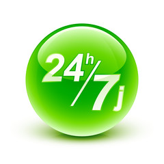 icône 24h/7j livraison / 24h/7j delivery icon