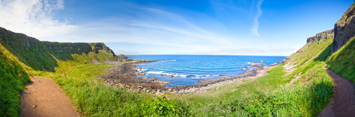 Scenic Footpath. Giant's Causeway. Northern Ireland.
