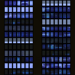 Seamless texture resembling windows of a modern skyscraper